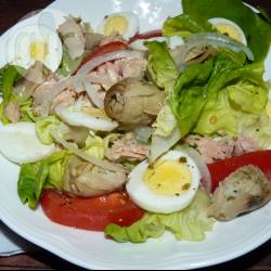 Recette salade aux œufs et aux cœurs d'artichauts – toutes les ...