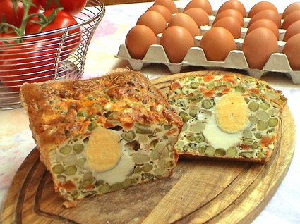 Recette de pain de légumes aux œufs
