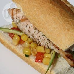 Recette sandwich de poulet grillé et salade – toutes les recettes ...