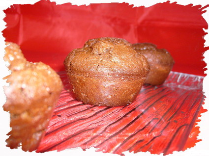 Muffins au chocolat et coeur de spéculoos