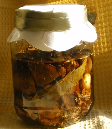 Recette de champignons à l'huile