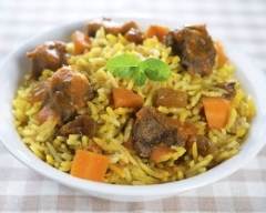 Recette curry d'agneau au riz