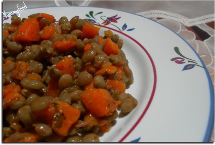 Recette de salade lentilles-carottes à l'huile d'argan