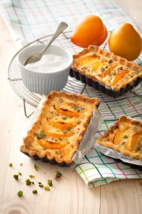 Recette de tarte amandine pistaches/abricots