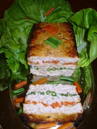 Recette de terrine de saumon, carottes et haricots verts