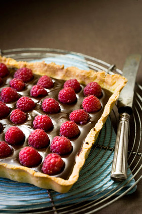 Recette de tarte chocolat-framboises 100% maison