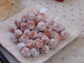 Petites truffes flamant rose pour 8 personnes