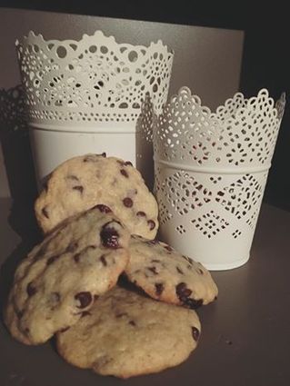 Recette de cookies pépites de chocolat café
