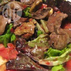 Recette salade de foies et gésiers de volailles – toutes les recettes ...