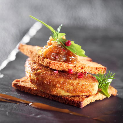 Recette escalope de foie gras à la poudre de pain d'épices