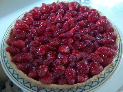 Recette de tarte fraises-framboises