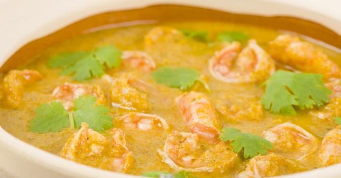 Recette de crevettes au curry et lait de coco façon thaï à l'actifry