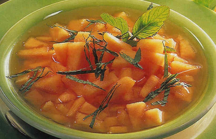 Recette de soupe rafraîchie de melon