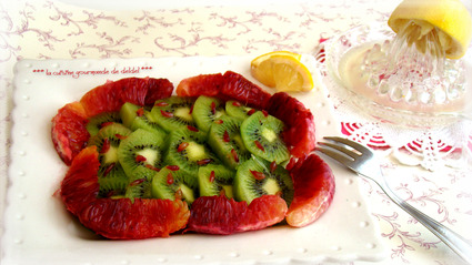 Recette de carpaccio de kiwis et d'oranges sanguines