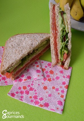 Recette de club sandwich au saumon