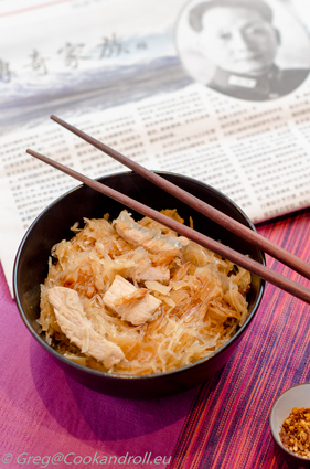 Recette de wok de choucroute, porc et nouille de soja
