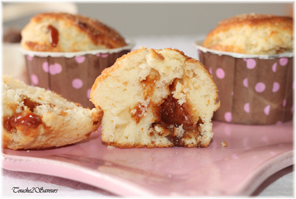 Recette de muffins coeur caramel au beurre salé
