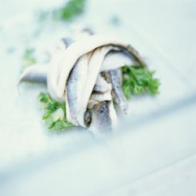 Filets d'anchois frais marinés pour 4 personnes