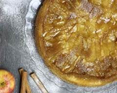 Recette tarte aux pommes et confiture de coing