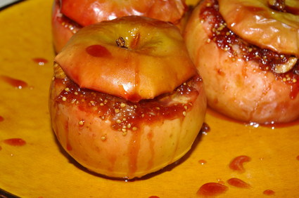 Recette de pommes farcies à la compotée de figues fraîches