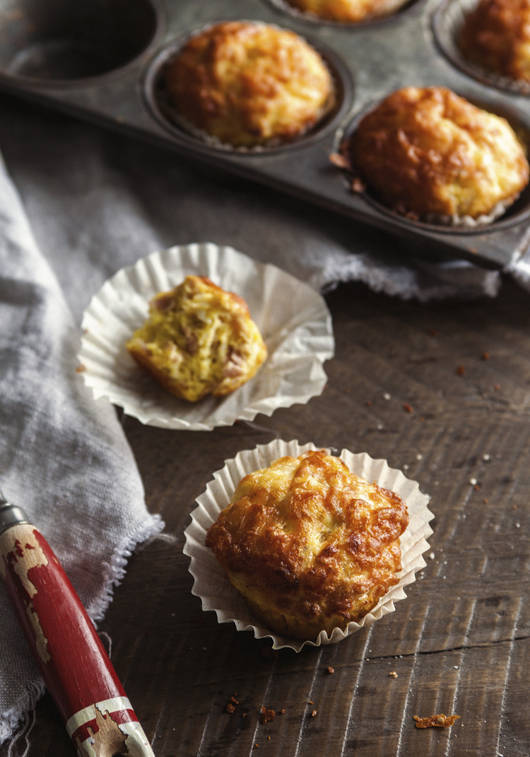 Mini quiches jambon & fromage à la manière d'un muffin