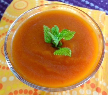 Recette de gaspacho carottes-poivrons