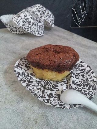 Recette de muffins chocolat frangipane aux deux agrumes