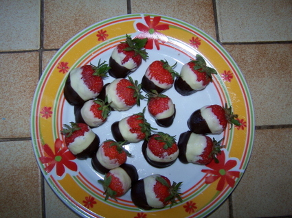 Recette de fraises au chocolat