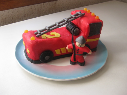 Recette de gâteau camion de pompier