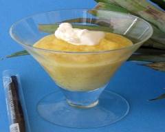 Recette crème d'ananas rôti à la vanille
