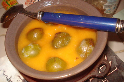 Recette de soupe melon, pêche et prunes