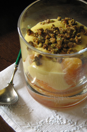 Recette de clémentines en sabayon aux pistaches caramélisées
