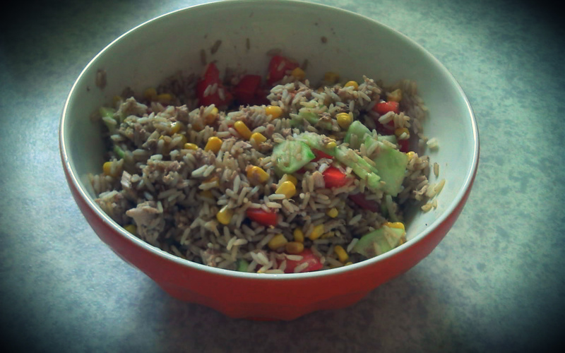 Recette salade de riz pas chère et rapide > cuisine étudiant