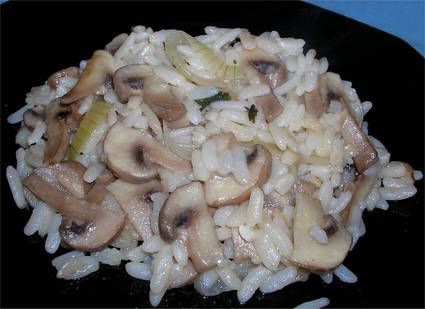 Recette de risotto végétarien aux champignons