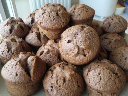 Recette de mini-muffins au chocolat au lait au caramel