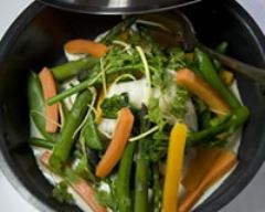 Recette medley petits légumes en waterzoi de poissons plats