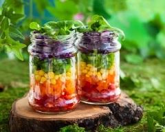 Recette rainbow salade jar