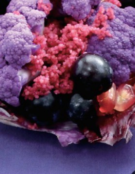 Salade de chou-fleur violet. pour 4 personnes