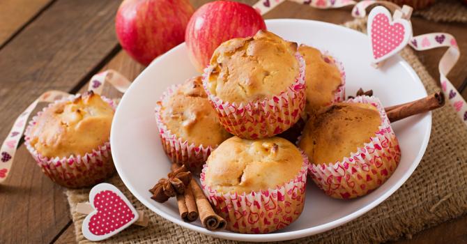 Recette de muffins moelleux aux pommes à l'américaine