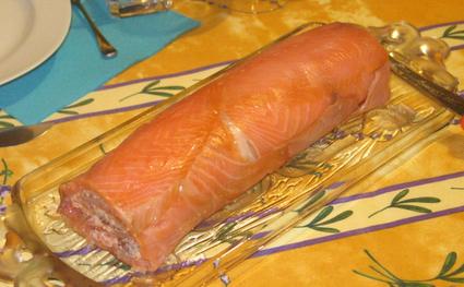 Recette de bûche au saumon