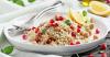 Recette de salade minceur au quinoa, pois chiche et grenade