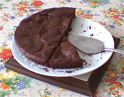 Tarte au chocolat sans pâte