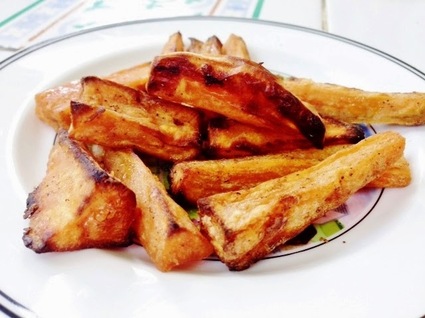 Recette de frites de patates douces au four