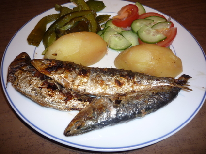 Recette de sardinha assada (sardines braisées au barbecue)