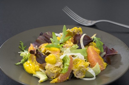 Recette de salade fraîche thon & pamplemousse