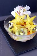 Recette de salade de fruits flower-power