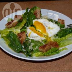 Recette salade césar à l'oeuf poché – toutes les recettes allrecipes