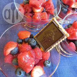 Recette verrines aux fruits et sorbet fraise – toutes les recettes ...