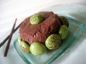Mini bavarois choco-pistaches pour 2 personnes
