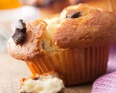 Recette muffins gourmands orange-pépites de chocolat